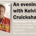 An evening with Kelvin Cruickshank
