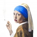 The Girl with the Black Pearl Earring - Acrylic (100cm x 100cm)