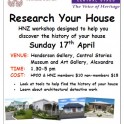 Research Your House - HNZ workshop