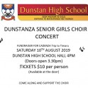 Dunstanza Senior Girls Choir Concert.