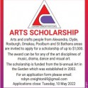 Alexandra Community Arts Council - Arts Scholarship