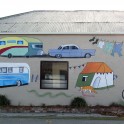 Mural at Millers Flat Holiday Park - Resene acrylic paint