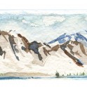 Local Mountain Range - Watercolour