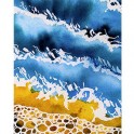 Clear Blue Surf - Watercolour