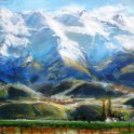 pisa range, cromwell - oil on canvas (110cm x 85cm)