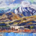 lake hayes, arrowtown - oil on canvas (110cm x 85cm)