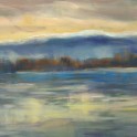 morning reflected , clutha - oil on canvas (200 x75cm)