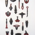 a page of incantations (2011) - wall sculpture - acrylic paint & varnish on mdf (available for sale) (130 x 78 x 3cm)