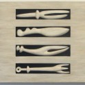 "fetish #2" (2009) - wall sculpture (sold) (30 x 136 x 4 cm)