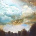 Moody clouds - Acrylic on canvas (80 x 90cm)